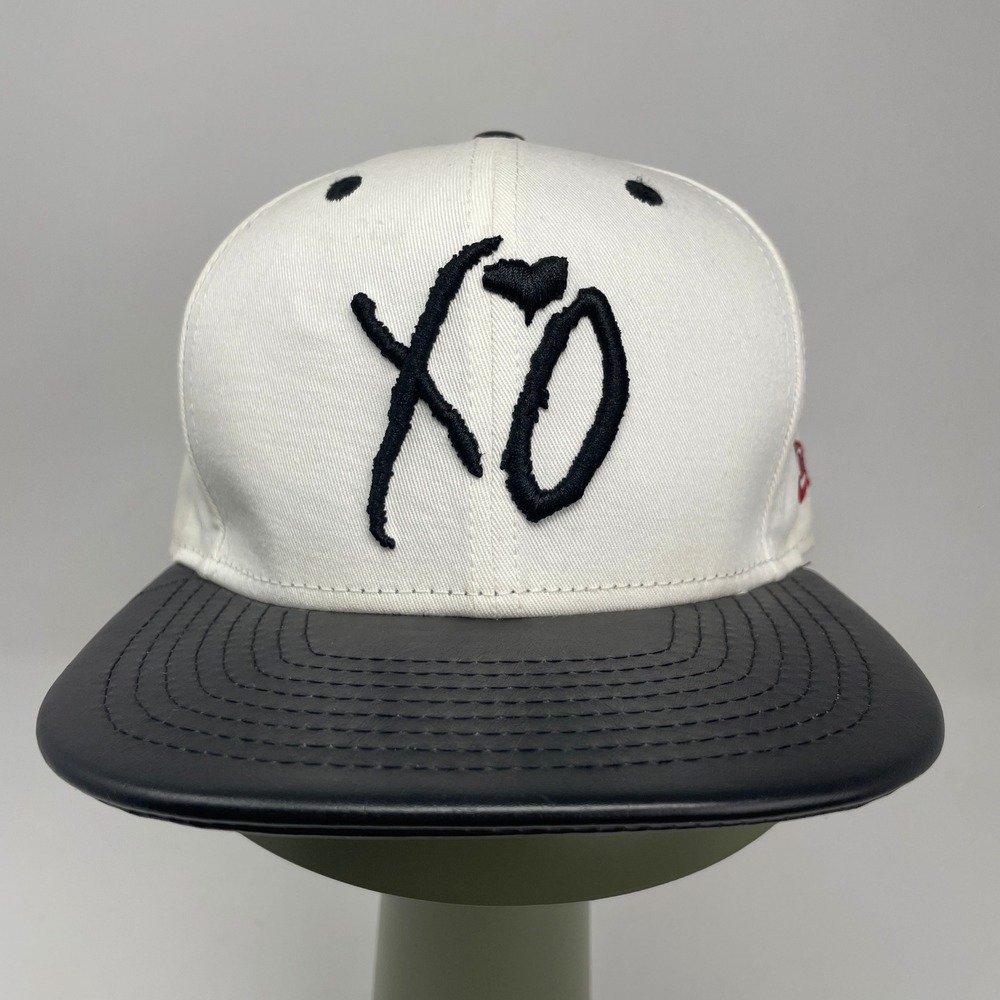 New‎ Era x The Weeknd XO White Faux Leather Brim Strapback Hat OS Official Merch